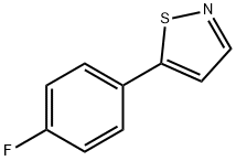 5-(4-FLUOROPHENYL) ISOTHIAZOLE Structure