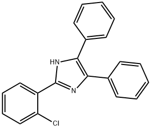 2-(2-Chlorophenyl)-4,5-diphenylimidazole Structure