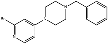 1-Benzyl-4-(2-bromopyridin-4-yl)piperazine 구조식 이미지