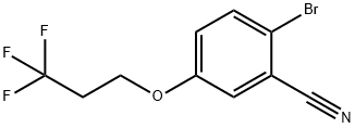 2-Bromo-5-(3,3,3-trifluoropropyloxyl)benzonitrile 구조식 이미지