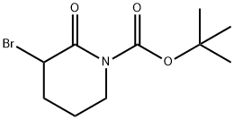 tert-butyl 3-bromo-2-oxopiperidine-1-carboxylate 구조식 이미지