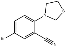 5-Bromo-2-(thiazolidin-3-yl)benzonitrile 구조식 이미지