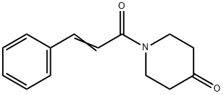1-(1-Oxo-3-phenyl-2-propenyl)-4-piperidinone Structure