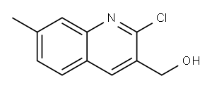(2-CHLORO-7-METHYLQUINOLIN-3-YL)METHANOL Structure