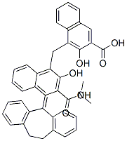 3-(10,11-다이하이드로-5H-다이벤조[a,d]사이클로헵텐-5-일리덴)-N,N-다이메틸프로필아민 및 4,4'-메틸렌비스[3-하이드록시-2-나프토익]애씨드의 화합물 (1:2) 구조식 이미지