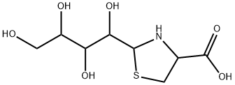 2-(1,2,3,4-tetrahydroxybutyl)thiazolidine-4-carboxylic acid Structure