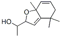 1-(2,4,5,7a-Tetrahydro-4,4,7a-trimethylbenzofuran-2-yl)ethanol Structure