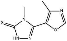 4-methyl-5-(4-methyl-1,3-oxazol-5-yl)-2,4-dihydro-3H-1,2,4-triazole-3-thione 구조식 이미지