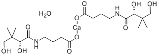 칼슘D-(+)-4-(2,4-DIHYDROXY-3,3-DIMETHYLBUTYLAMIDO)부티레이트헤미하이드레이트 구조식 이미지