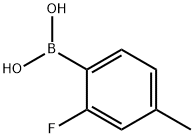 2-Fluoro-4-methylphenylboronic acid 구조식 이미지