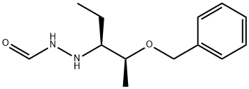 2-[(1S,2S)-1-Ethyl-2-(phenylmethoxy)propyl]hydrazinecarboxaldehyde Structure