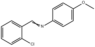 N-(2-CHLOROBENZYLIDENE)-4-METHOXYANILIN& 구조식 이미지