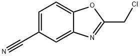 2-Chloromethyl-benzooxazole-5-carbonitrile Structure