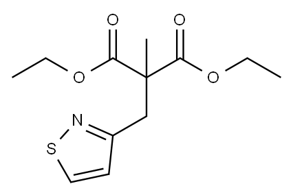 Malonic acid, (3-isothiazolylmethyl)methyl-, diethyl ester Structure