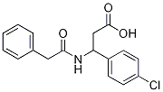 3-(2-phenylacetaMido)-3-(4-chlorophenyl)propanoic acid Structure