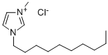 1-DECYL-3-메틸이미다졸륨염화물 구조식 이미지