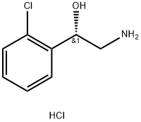 Benzenemethanol, a-(aminomethyl)-2-chloro-, hydrochloride, (S)- 구조식 이미지