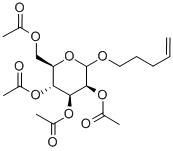PENT-4-ENYL-2,3,4,6-TETRA-O-ACETYL-D-MANNOPYRANOSIDE 구조식 이미지