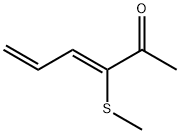 3,5-Hexadien-2-one, 3-(methylthio)-, (Z)- (9CI) Structure