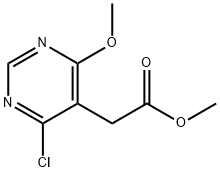 Methyl 2-(4-chloro-6-methoxypyrimidin-5-yl)acetate Structure