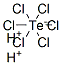 dihydrogen hexachlorotellurate(2-) Structure