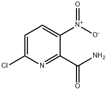 6-클로로-3-니트로피리딘-2-카르복사미드 구조식 이미지