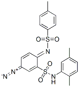 N-[4-diazo-2-[[(2,5-xylyl)amino]sulphonyl]cyclohexa-2,5-dien-1-ylidene]-p-toluenesulphonamide 구조식 이미지