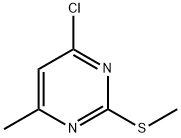 4-Chloro-6-methyl-2-(methylthio)pyrimidine 구조식 이미지