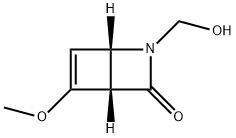 2-Azabicyclo[2.2.0]hex-5-en-3-one,2-(hydroxymethyl)-5-methoxy-,(1S)-(9CI) Structure