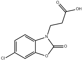 3-(6-CHLORO-2-OXO-1,3-BENZOXAZOL-3(2H)-YL)PROPANOIC ACID 구조식 이미지