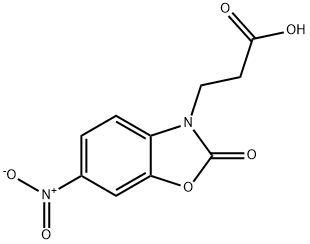 3-(6-NITRO-2-OXO-1,3-BENZOXAZOL-3(2H)-YL)PROPANOIC ACID 구조식 이미지