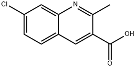 7-CHLORO-2-METHYLQUINOLINE-3-CARBOXYLIC ACID Structure