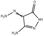 1H-Pyrazole-4,5-dione,3-amino-,4-hydrazone(9CI) 구조식 이미지