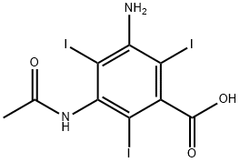 DIATRIZOIC ACID RELATED COMPOUND A (50 MG) (5-ACETAMIDO-3-AMINO-2,4,6-TRIIODOBENZOIC ACID) Structure