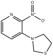 3-(2-Nitropyridin-3-yl)thiazolidine 구조식 이미지