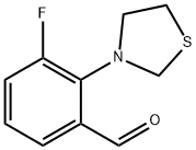 3-Fluoro-2-(thiazolidin-3-yl)benzaldehyde 구조식 이미지