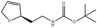 Carbamic acid, [2-(2,5-dihydro-2-furanyl)ethyl]-, 1,1-dimethylethyl ester, (R)- 구조식 이미지