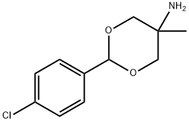 5-아미노-5-메틸-2-(p-클로로페닐)-1,3-디옥산 구조식 이미지