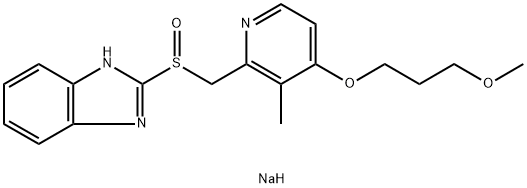(R)-(+)-Rabeprazole sodium Structure