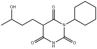 1-시클로헥실-5-(3-히드록시부틸)바르비투르산 구조식 이미지