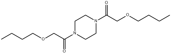 1,4-비스(부톡시아세틸)피페라진 구조식 이미지