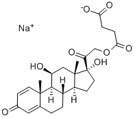 Prednisolone sodium succinate Structure