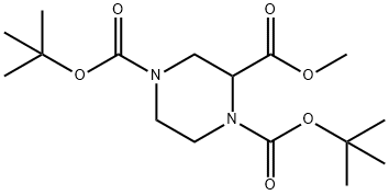 1,4-DI-TERT-부틸2-메틸피페라진-1,2,4-트리카복실레이트 구조식 이미지