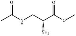 D-Alanine, 3-(acetylamino)-, methyl ester (9CI) Structure