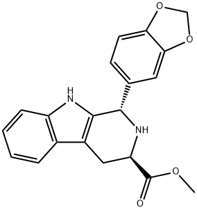 (1S,3R)-Methyl-1,2,3,4-tetrahydro-1-(3,4-Methylenedioxyphenyl)-9H-pyrido[3,4-b]indole-3-carboxylate Structure