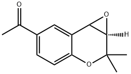 1-((1aR,7aR)-7,7-diMethyl-7,7a-dihydro-1aH-oxireno[2,3-c]chroMen-3-yl)ethanone 구조식 이미지