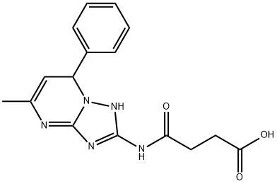 3-[(4-methyl-2-phenyl-1,5,7,9-tetrazabicyclo[4.3.0]nona-3,5,7-trien-8- yl)carbamoyl]propanoic acid 구조식 이미지