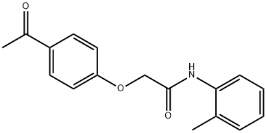 2-(4-ACETYL-PHENOXY)-N-O-TOLYL-ACETAMIDE Structure