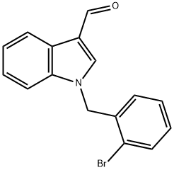 1-(2-bromobenzyl)-1H-indole-3-carboxaldehyde Structure