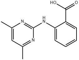 2-[(4,6-DIMETHYLPYRIMIDIN-2-YL)AMINO]BENZOIC ACID Structure